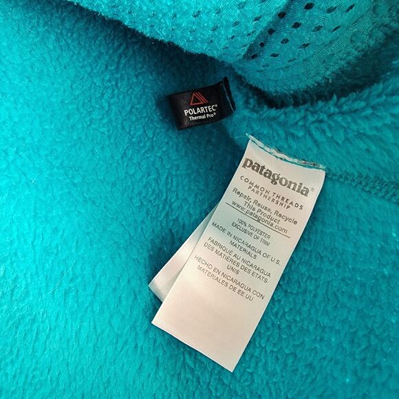 Patagonia Women's Size Small Re-Tool Snap-T Polartec Fleece Pullover Green EUC - Picture 6 of 9
